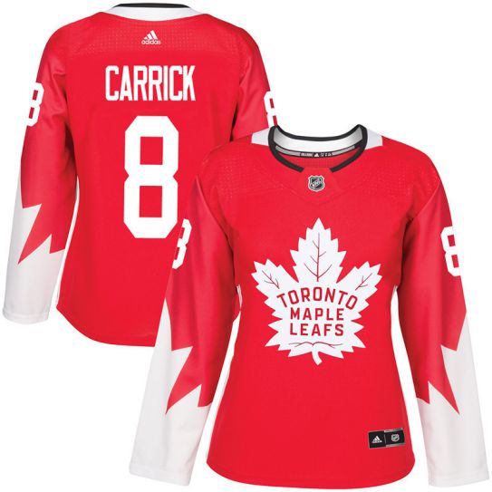 2017 NHL Toronto Maple Leafs women #8 Connor Carrick red jersey